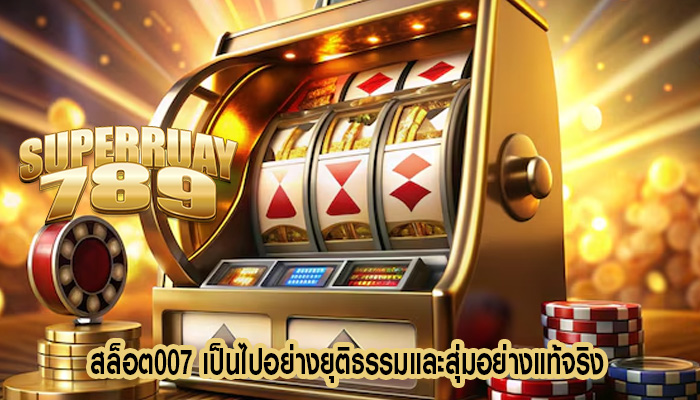 สล็อต007 เป็นไปอย่างยุติธรรมและสุ่มอย่างแท้จริง